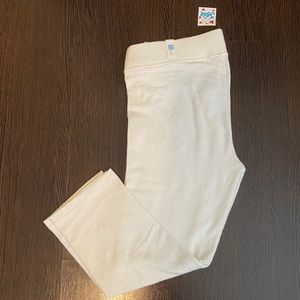 Justice White Ankle Leggings NWT